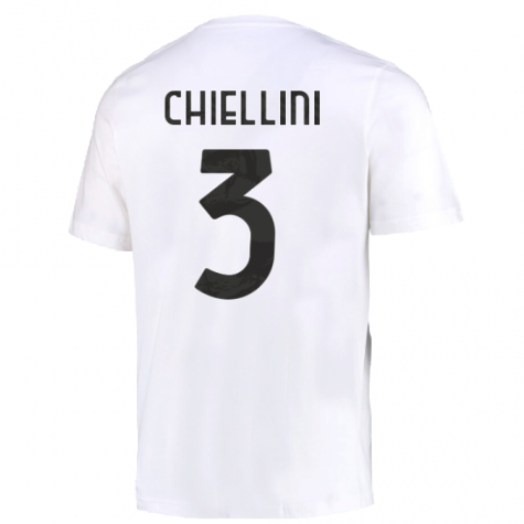 2022-2023 Juventus DNA Graphic Tee (White) (CHIELLINI 3)