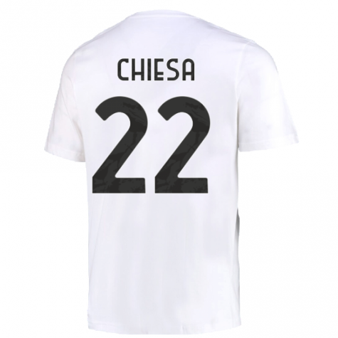 2022-2023 Juventus DNA Graphic Tee (White) (CHIESA 22)
