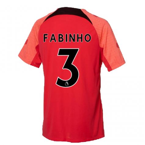 2022-2023 Liverpool Strike Training Jersey (Red) (FABINHO 3)