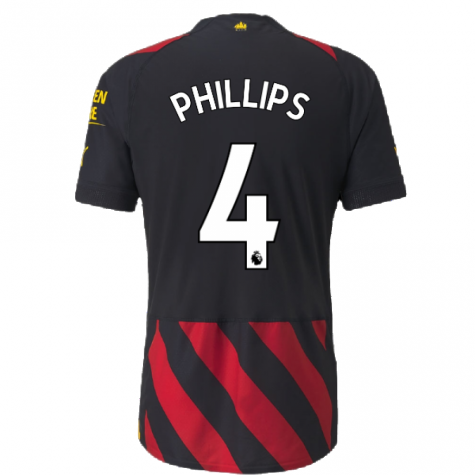 2022-2023 Man City Authentic Away Shirt (PHILLIPS 4)