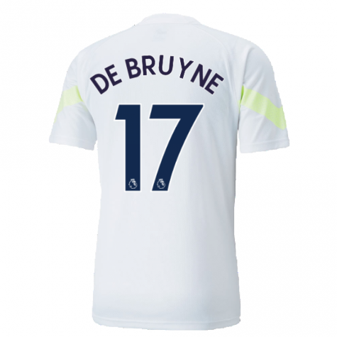 2022-2023 Man City Training Jersey (White) (DE BRUYNE 17)