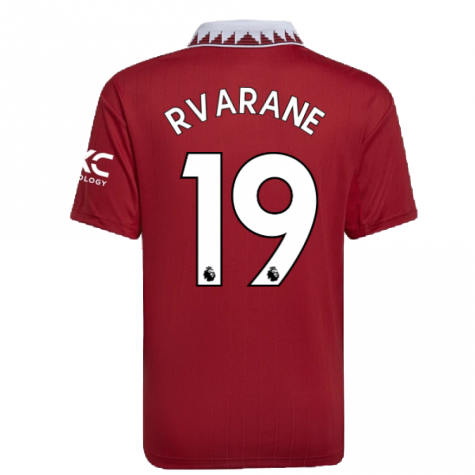 2022-2023 Man Utd Home Shirt (Kids) (R.VARANE 19)