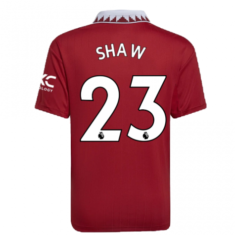 2022-2023 Man Utd Home Shirt (Kids) (SHAW 23)