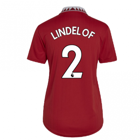 2022-2023 Man Utd Home Shirt (Ladies) (LINDELOF 2)