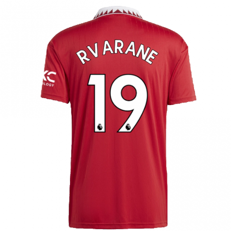 2022-2023 Man Utd Home Shirt (R.VARANE 19)