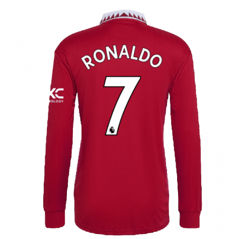 2022-2023 Man Utd Long Sleeve Home Shirt (RONALDO 7)