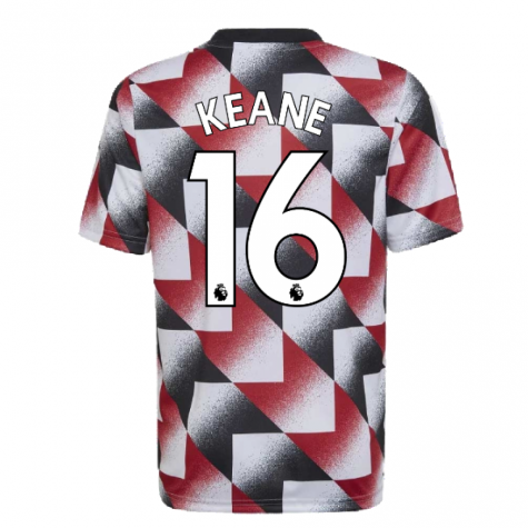 2022-2023 Man Utd Pre-Match Shirt (White) - Kids (KEANE 16)