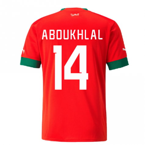 2022-2023 Morocco Home Shirt (ABOUKHLAL 14)