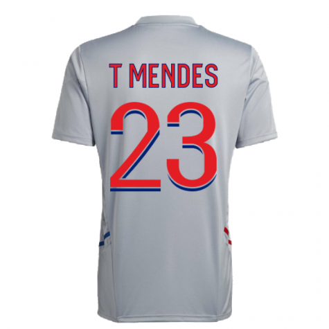 2022-2023 Olympique Lyon Training Jersey (Halo Silver) (T MENDES 23)