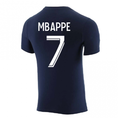 2022-2023 PSG Crest Tee (Navy) (MBAPPE 7)