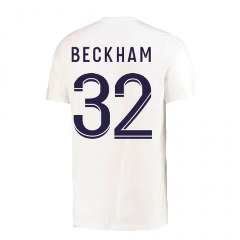 2022-2023 PSG Crest Tee (White) (BECKHAM 32)