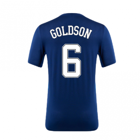 2022-2023 Rangers Matchday Short Sleeve T-Shirt (Navy) (GOLDSON 6)