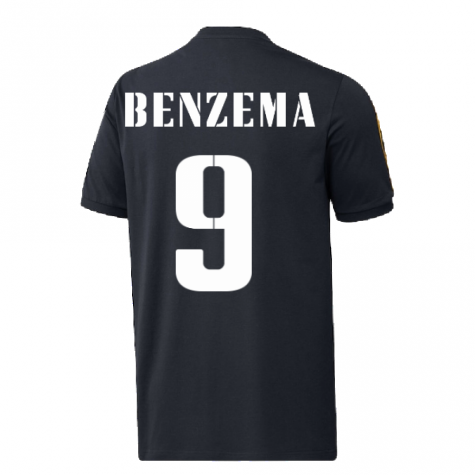 2022-2023 Real Madrid DNA 3S Tee (Navy) (BENZEMA 9)