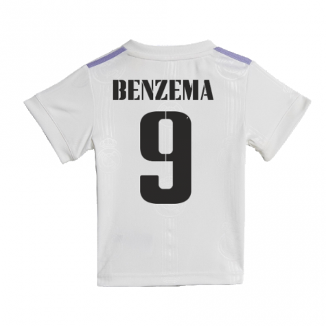 2022-2023 Real Madrid Home Baby Kit (BENZEMA 9)