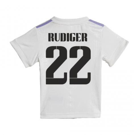 2022-2023 Real Madrid Home Baby Kit (RUDIGER 22)