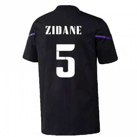 2022-2023 Real Madrid Training Tee (Black) (ZIDANE 5)