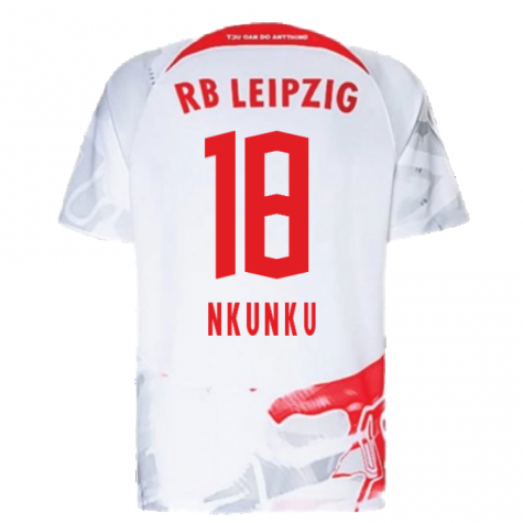 2022-2023 Red Bull Leipzig Home Shirt (White) (NKUNKU 18)