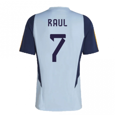 2022-2023 Spain Training Jersey (Glory Blue) (RAUL 7)