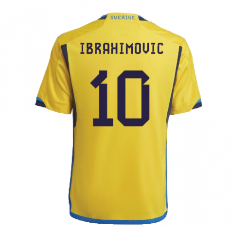 2022-2023 Sweden Home Shirt (Kids) (IBRAHIMOVIC 10)