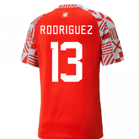 2022-2023 Switzerland Pre-Match Jersey (Red) (Rodriguez 13)