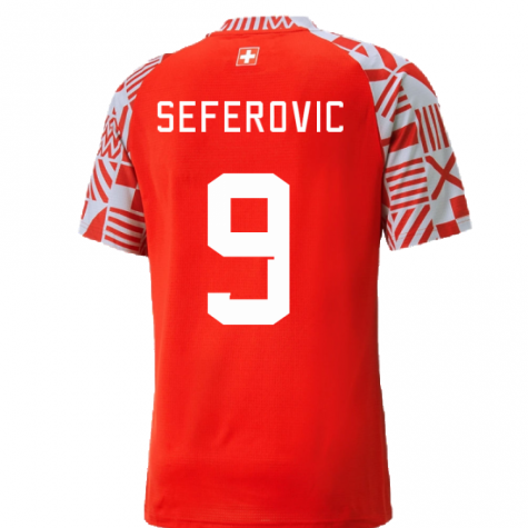 2022-2023 Switzerland Pre-Match Jersey (Red) (Seferovic 9)