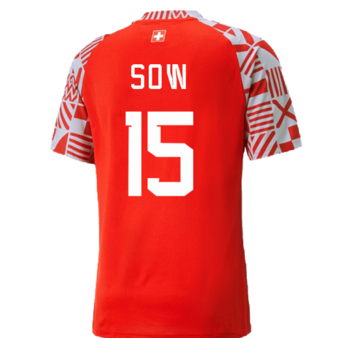 2022-2023 Switzerland Pre-Match Jersey (Red) (Sow 15)