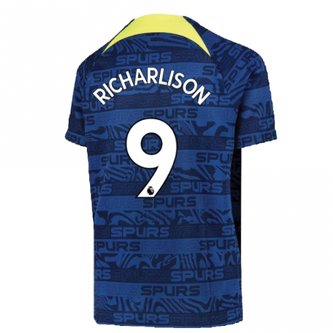 2022-2023 Tottenham Pre-Match Training Shirt (Indigo) - Kids (RICHARLISON 9)