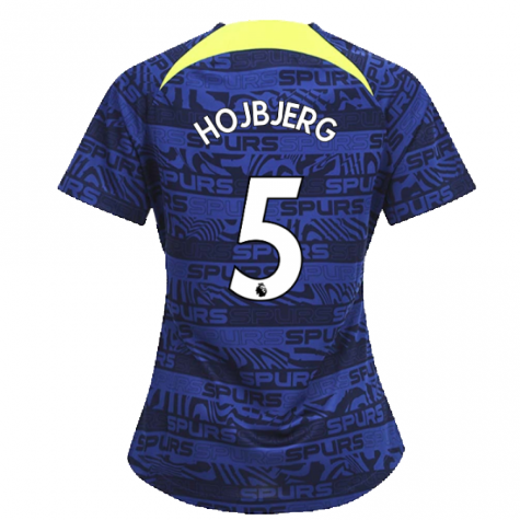 2022-2023 Tottenham Pre-Match Training Shirt (Indigo) - Ladies (HOJBJERG 5)