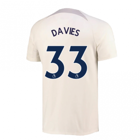 2022-2023 Tottenham Strike Training Shirt (White) - Kids (DAVIES 33)