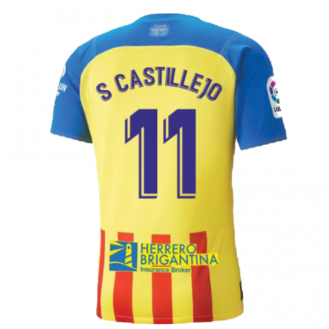 2022-2023 Valencia Third Shirt (S CASTILLEJO 11)