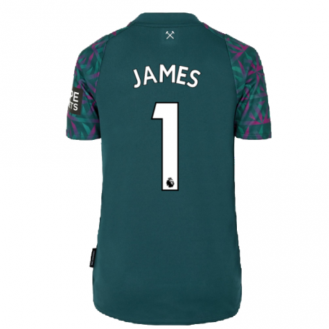 2022-2023 West Ham Home Goalkeeper Shirt (Kids) (JAMES 1)