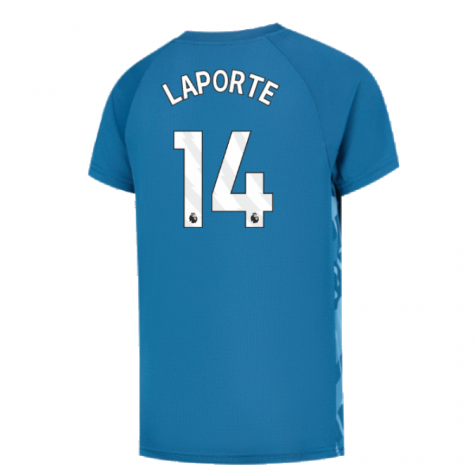 2023-2024 Man City Pre-Match Jersey (Lake Blue) - Kids (LAPORTE 14)