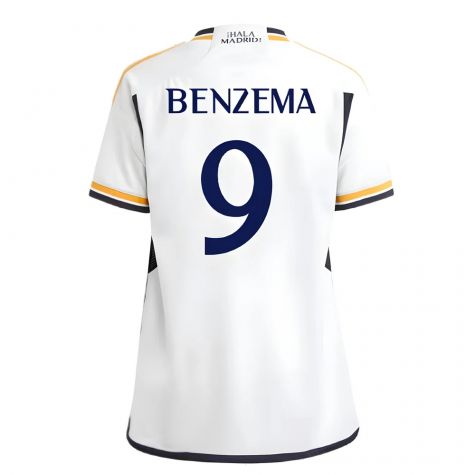 2023-2024 Real Madrid Home Shirt (Kids) (Benzema 9)