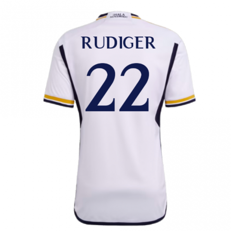 2023-2024 Real Madrid Home Shirt (Rudiger 22)