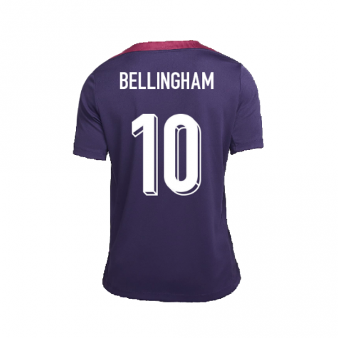 2024-2025 England Strike Training Shirt (Purple Ink) (Bellingham 10)