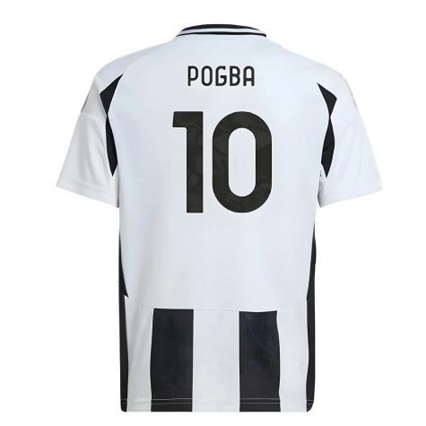 2024-2025 Juventus Home Shirt (Kids) (Pogba 10)