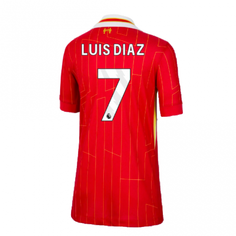 2024-2025 Liverpool Home Shirt (Kids) (Luis Diaz 7)