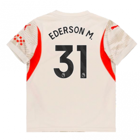 2024-2025 Man City Away Goalkeeper Shirt (Alpine Snow) (Ederson M. 31)