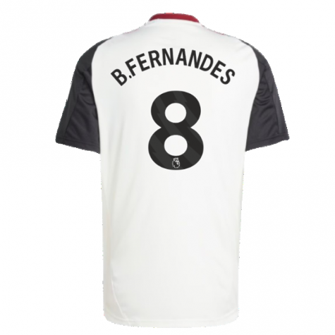 2024-2025 Man Utd Training Jersey (Off White) (B.Fernandes 8)