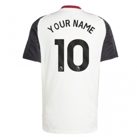 2024-2025 Man Utd Training Jersey (Off White) (Your Name)