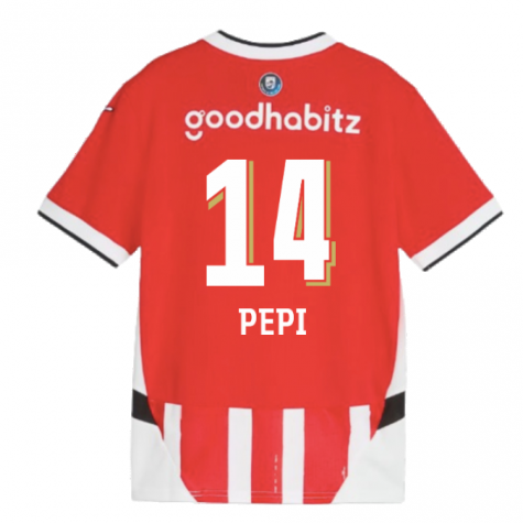 2024-2025 PSV Eindhoven Home Shirt (Kids) (Pepi 14)
