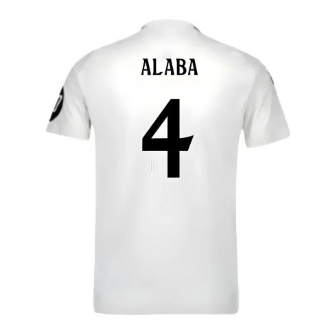 2024-2025 Real Madrid Authentic Home Shirt (Alaba 4)