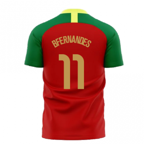 Portugal 2025-2026 Home Concept Football Kit (Airo) (B Fernandes 11)