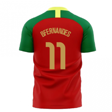 Portugal 2023-2024 Home Concept Football Kit (Airo) (B Fernandes 11)