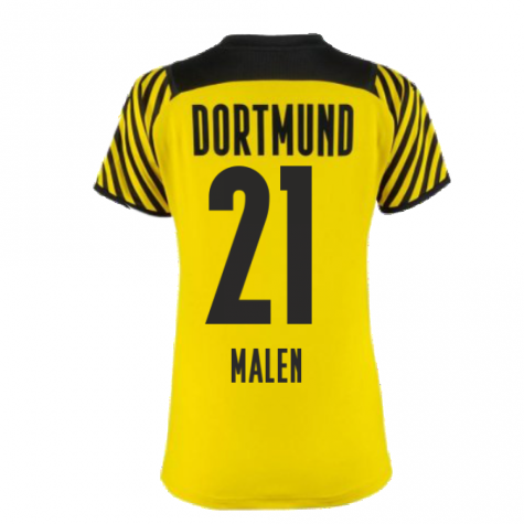 2021-2022 Borussia Dortmund Home Shirt (Ladies) (MALEN 21)