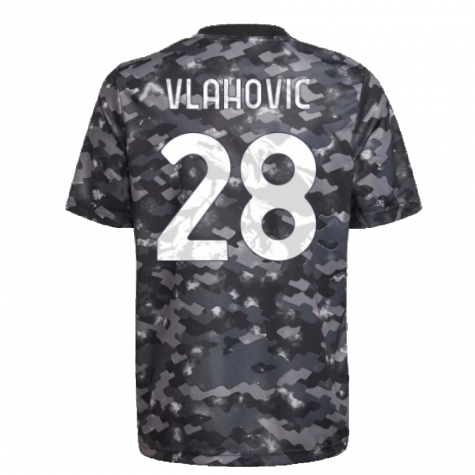 2021-2022 Juventus Pre-Match Training Shirt (Grey) (VLAHOVIC 7)