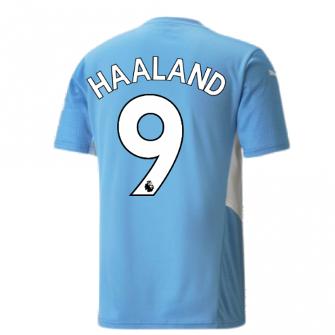 2021-2022 Man City Home Shirt (HAALAND 9)