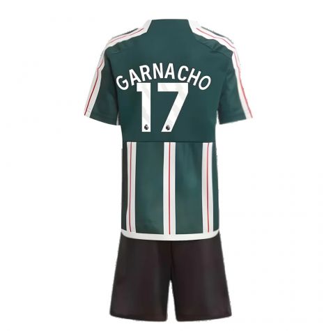 2023-2024 Man Utd Away Mini Kit (Garnacho 49)