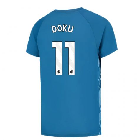 2023-2024 Man City Pre-Match Jersey (Lake Blue) - Kids (AKANJI 25)