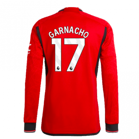 2023-2024 Man Utd Authentic Long Sleeve Home Shirt (Antony 21)